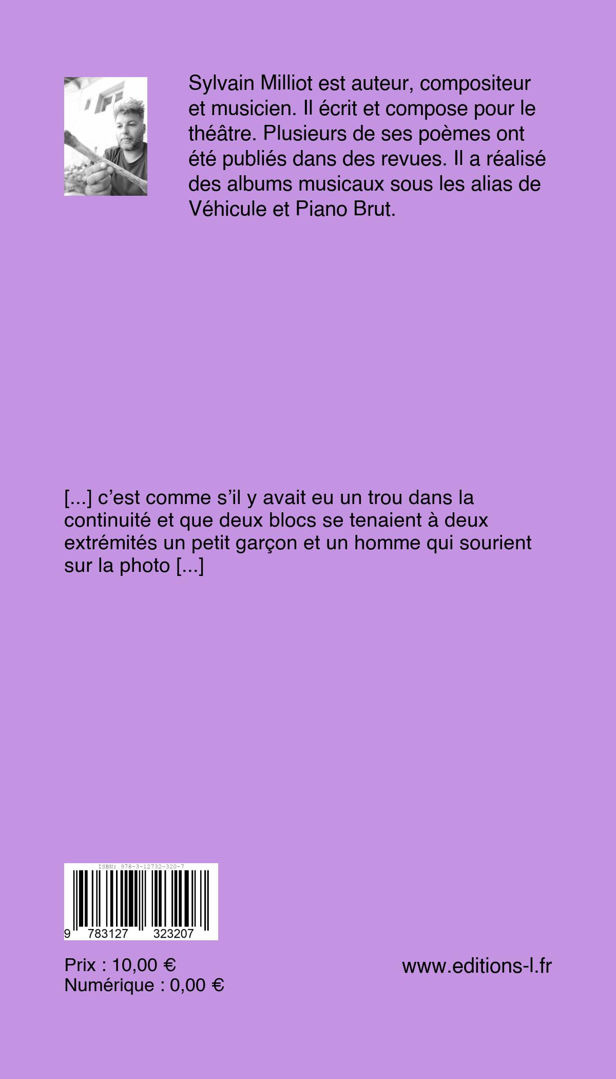 Couverture verso de [en] bloc [s] 
