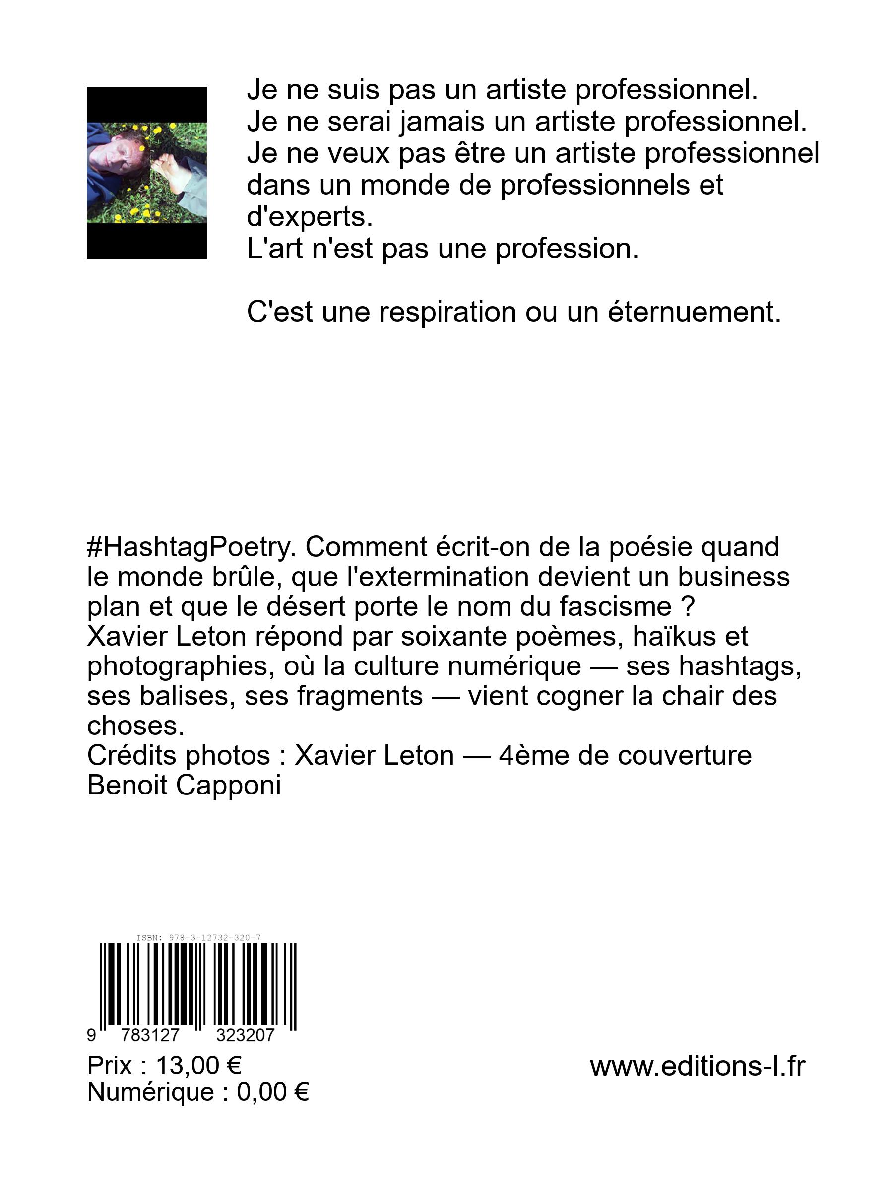 Couverture verso de HashtagPoetry