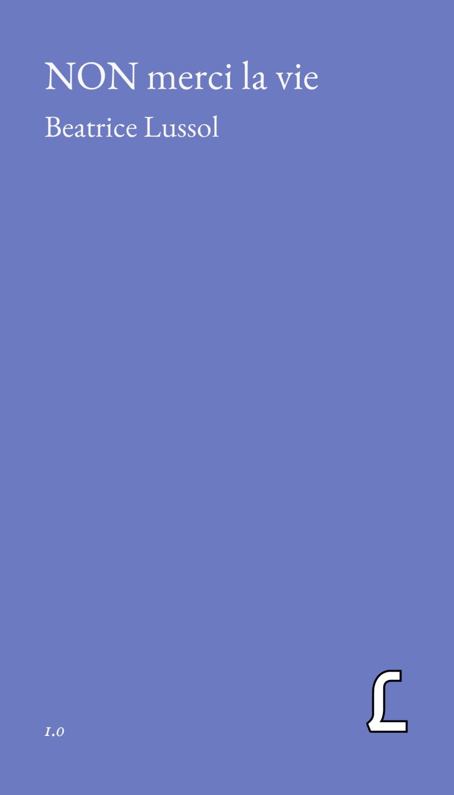 Recto couverture NON merci la vie