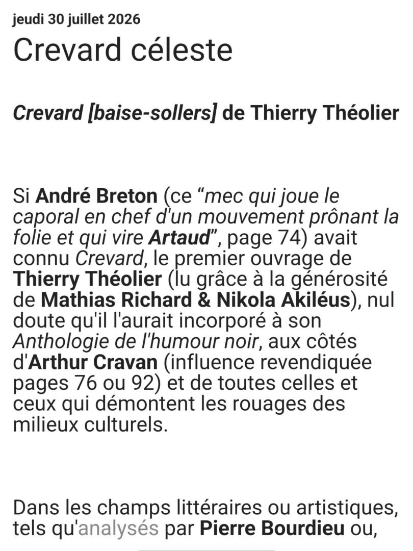 Chronique sur Crevard [baise-sollers] : premier livre (2005)